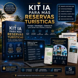 Kit de inteligencia artificial para aumentar reservas y crear contenido para negocios turísticos